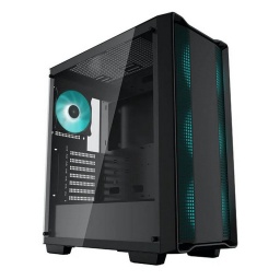 Gabinete Gamer DeepCool CC560 Mid-Tower Con 4 Fancooler incluidos Ventana de Cristal Templado Filtro de polvo