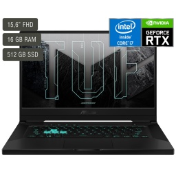 Notebook Gamer Asus TUF Gaming TUF DUSH FX15 IPS 15.6'' 144Hz I7-11370H 16GB 512GB M.2 NVMe GeForce RTX 3060 Espaol