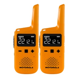 Radio Handy Walkie Talkie Motorola TalkAbout T380 2 Vías 22 Canales 40 Km. IP54 Naranja