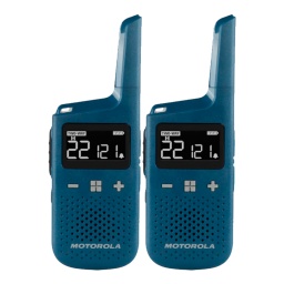 Radio Handy Walkie Talkie Motorola TalkAbout T383 2 Vías 22 Canales 40 Km. IP54 Azul