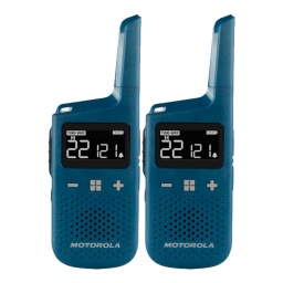 Radio Handy Walkie Talkie Motorola TalkAbout T383 2 Vas 22 Canales 40 Km. IP54 Azul