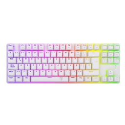 Teclado Gamer Mecanico TKL T-Dagger T-TGK315W Bora RGB Blanco Switch Red Espaol