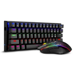 Combo Gaming T-Dagger Main Force T-TGS008 Negro Teclado Mecanico 60% Switches Brown + Mouse Gamer RGB Chroma