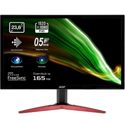 Monitor Gaming LED Acer KG241Q Sbmiipx 24'' 165Hz Full HD FreeSync ZeroFrame ComfyView HDMI / DisplayPort