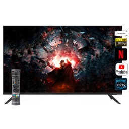 Smart TV Punktal PK-40 SFL 40'' Full HD Frameless Con Sintonizador ISDB-T WiFi Netflix YouTube