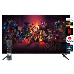 Smart TV Punktal PK-58 SFL 58'' 4K UltraHD Frameless Con Sintonizador ISDB-T WiFi Netflix YouTube