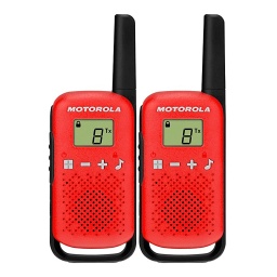 Handy Walkie Talkie Motorola TalkAbout T110 2 Vías 25 Km 22 Canales - Rojo