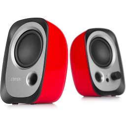 Parlantes Edifier R12U 2+2W RMS Para PC Aux 3.5mm USB - Rojos