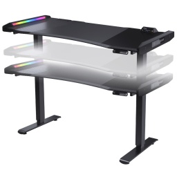 Escritorio Motorizado Profesional Gamer Cougar E-Mars RGB Regulable Altura Doble motor Alta resistencia y conectividad