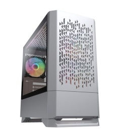 Gabinete Gamer Mini Tower Case Cougar MG140 Compact ARGB Vidrio Templado - Blanco