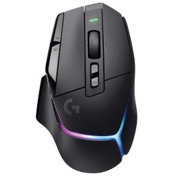 Mouse Inalambrico Logitech G502 X Plus Gaming Hero 25K ptico-Mecnico Hbrido Lightforce RGB Lightsync Negro