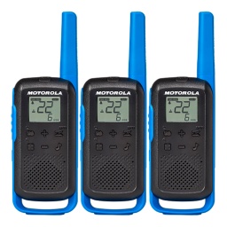 Handy Walkie Talkie Motorola TalkAbout T270tp 2 Vías 40 Km 22 Canales - Kit de 3 Unidades