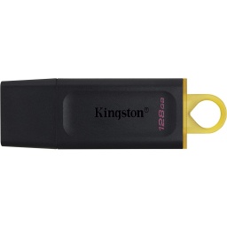 Pendrive USB 3.2 Kingston DataTraveler Exodia DTX 128GB con Tapa y Anillo (Negro y Amarillo)