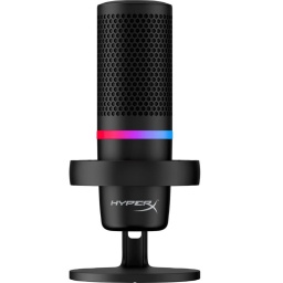 Micrfono HyperX DuoCast 4P5E2AA Omnidireccional RGB Gamer Streamer PC, PS4, PS5 y Mac - Negro