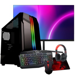 PC Gamer Completa AMD Ryzen 3 3200G 8GB DDR4 240GB SSD Vega 8 Graphics WiFi + Monitor LED 19'' + Combo