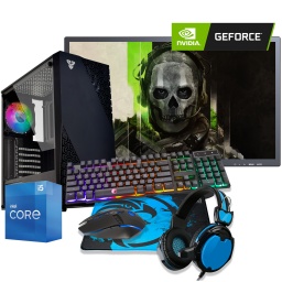 PC Computadora Gamer Core i5-6400 6ta Gen. 16GB DDR4 480GB SSD GT1030 2GB GDDR5 + Monitor LED 24'' FHD + Combo