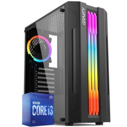 PC Computadora Gamer Intel Core i3-10100F 16GB DDR4 240GB SSD + 1TB HDD Video NVIDIA GeForce GTX1650 4GB GDDR6