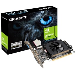 Tarjeta de Video Gigabyte Nvidia GeForce GT710 2GB DDR3 PCI Express C/Bajo Perfil VGA/DVI/HDMI