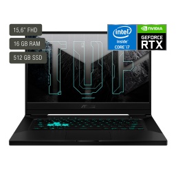 Notebook Gamer Asus Gaming TUF DUSH FX15 15.6'' Full HD IPS 144Hz Core i7-11370H 16GB 512GB SSD M2 GeForce RTX3050 4GB