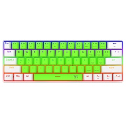 Teclado Mecanico Gamer 60% T-Dagger Arena T-TGK321 Verde RGB USB-C Switches Brown, Full key rollover