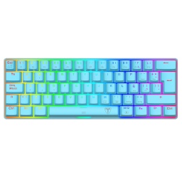 Teclado Mecanico Gamer 60% T-Dagger Arena T-TGK321 Blue RGB USB-C Switches Brown, Full key rollover