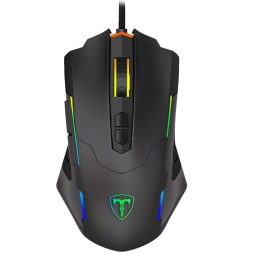 Mouse Gamer T-Dagger Beifadier T-TGM206 RGB Negro 7 Botones Sensor RTT 3212 USB