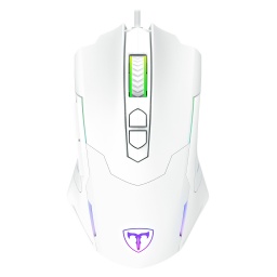 Mouse Gamer T-Dagger Beifadier T-TGM206W RGB Blanco 7 Botones Sensor P3212 USB