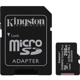 Memoria Micro SD Kingston Canvas Select Plus 256GB Clase 10 Con Adaptador