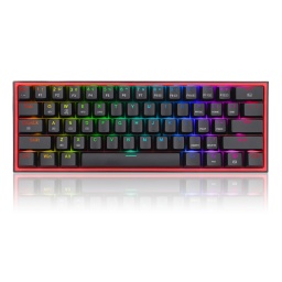 Teclado Mecanico 60% Inalambrico y Cableado Gamer Redragon Fizz Pro K616-RGB Black - Negro