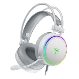 Auriculares Gaming 7.1 T-Dagger Sona White T-RGH304W RGB Rosado con Micrfono y Control de volumen