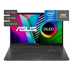 Notebook Asus Vivobook 15 OLED K513EA-L12004W 15.6'' Full HD Oled Core i5-1135G7 8GB 512GB SSD NVMe IrisX Windows 11