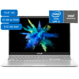 Notebook Asus X515JA-BR3141W Pantalla LED 15.6'' Core i5-1035G1 12GB 512GB SSD Silver Windows 11 Home
