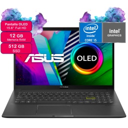 Notebook Asus Vivobook 15 OLED K513EA-L12004W 15.6'' Full HD Oled Core i5-1135G7 12GB 512GB SSD NVMe IrisX Windows 11