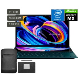 Notebook Asus Zenbook Duo 14 UX482EGR-HY335W Tctil 2 Pantallas Core i7-1195G7 16GB 1TB Nvidia GeForce MX450 Win11