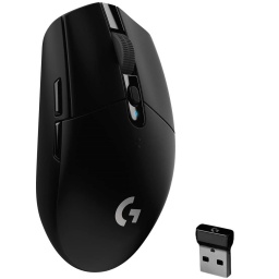 Mouse Gaming Logitech G305 Inalámbrico ultrarrápido Lightspeed Sensor Hero 12K 6 Botones - Negro