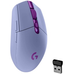 Mouse Gaming Logitech G305 Inalámbrico ultrarrápido Lightspeed Sensor Hero 12K 6 Botones - Lila