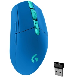 Mouse Gaming Logitech G305 Inalmbrico ultrarrpido Lightspeed Sensor Hero 12K 6 Botones - Azul