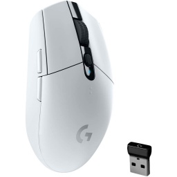 Mouse Gaming Logitech G305 Inalmbrico ultrarrpido Lightspeed Sensor Hero 12K 6 Botones - Blanco