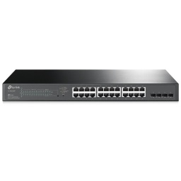 Switch TP-Link TL-SG2428P Rackeable Administrable JetStream de 24 puertos Gigabit PoE+ + 4 Ranuras SFP Omada