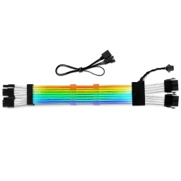 Cable Alargue Sharkoon Shark Xtend 16 RGB Gaming 30cm. LED Direccionable x2 Conector 6+2