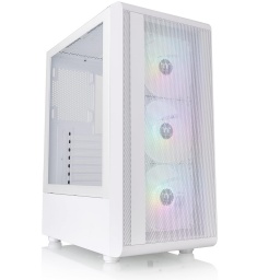 Gabinete Gaming Thermaltake S200 TG ARGB Snow Cristal Templado 3x Fanes Malla Frontal USB 3.0 Blanco