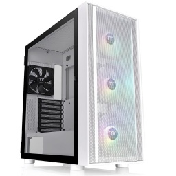 Gabinete Gaming Thermaltake H570 TG ARGB Snow Cristal Templado Panel Malla 3 Fanes - Blanco