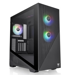 Gabinete Gaming Thermaltake Divider 370TG ARGB Negro Lateral Vidrio Templado 3mm GPU Vertical
