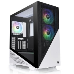 Gabinete Gaming Thermaltake Divider 370TG ARGB Snow (Blanco) Lateral Vidrio Templado 3mm GPU Vertical