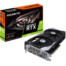 Tarjeta de Video Gigabyte GeForce RTX3050 WindForce OC 8GB GDDR6 HDMI/D-Port