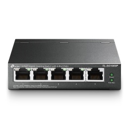 Switch TP-Link TL-SG1005P Gigabit de 5 puertos con 4 puertos PoE+ Metalico Rackeable