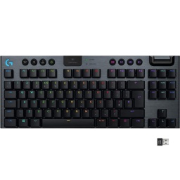 Teclado Mecanico Gaming Inalambrico Logitech G915 TKL RGB GL Tactil - Negro