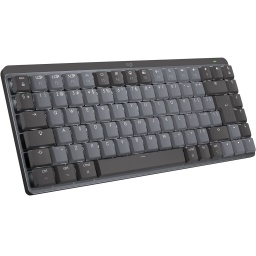 Teclado Mecanico Logitech MX Mini Inalambrico y Bluetooth Retroiluminado Grafito Interruptores Tactil