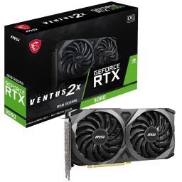 Tarjeta de Video MSI GeForce RTX3060 Ventus 2X OC Gaming 8GB GDDR6 HDMI/D-Port