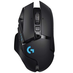 Mouse Gamer Inalambrico Logitech G502 Lightspeed Hero 25K 11 Botones RGB Lightsync - Negro